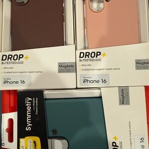 3 Otter box  Symmetry Series Bundle iPhone 16 Case - Pink, Brown, Teal NWT